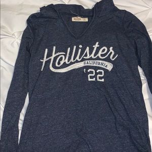 🟣Hollister long sleeve shirt with hood